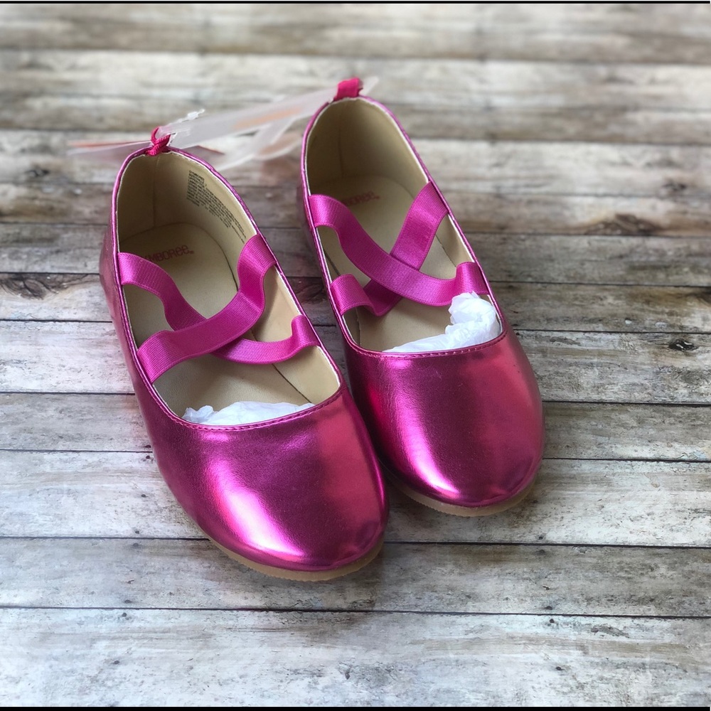 New Gymboree Girls Size 2 hot pink ballet flats